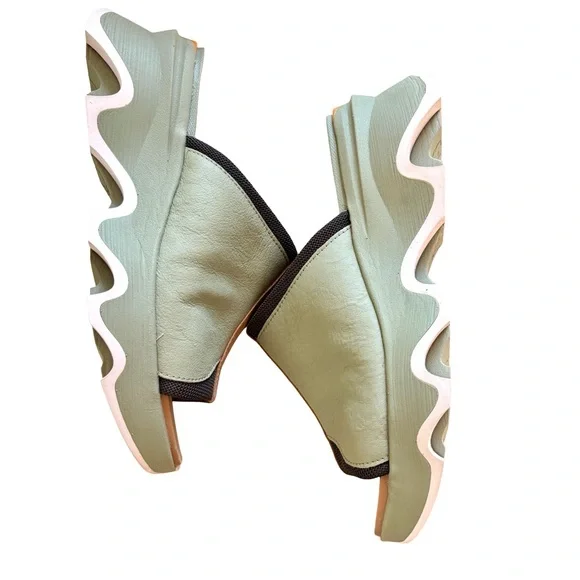 SOREL Kinetic Impact Slide High Sandal, Safari/Dream Color - Picture 7 of 12